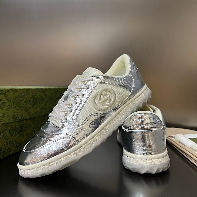 GUCCI MAC80 metallic leather sneakers  P00810467 - 1