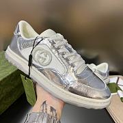 GUCCI MAC80 metallic leather sneakers  P00810467 - 3