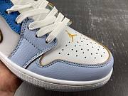 Air Jordan 1 Low Appears With Blue Gradients And Golden Accents FN8899-131 Release Date: Jul 26th, 2023 - 6