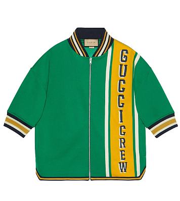 Gucci Crew logo print bomber jacket 733519XJFAG - 1