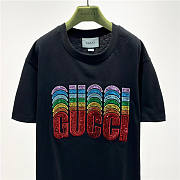  GUCCI COTTON T-SHIRT WITH GUCCI EMBROIDERY 717684XJEVP - 6