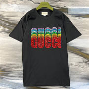  GUCCI COTTON T-SHIRT WITH GUCCI EMBROIDERY 717684XJEVP - 5