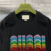  GUCCI COTTON T-SHIRT WITH GUCCI EMBROIDERY 717684XJEVP - 4