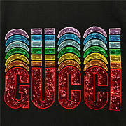  GUCCI COTTON T-SHIRT WITH GUCCI EMBROIDERY 717684XJEVP - 2