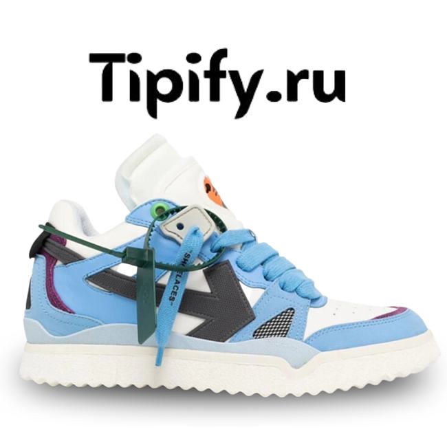 OFF-WHITE Sponge Mid-top Sneakers In Blue  - 1