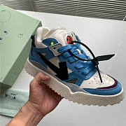 OFF-WHITE Sponge Mid-top Sneakers In Blue  - 4