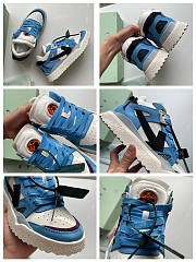 OFF-WHITE Sponge Mid-top Sneakers In Blue  - 6