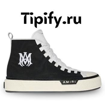 Amiri MA COURT HI BLACK / WHITE CANVAS / NAPPA LEATHER 191846395174