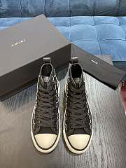 Amiri STARS COURT HI BLACK CANVAS / NAPPA LEATHER 191846351842 - 6