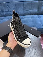 Amiri STARS COURT HI BLACK CANVAS / NAPPA LEATHER 191846351842 - 2