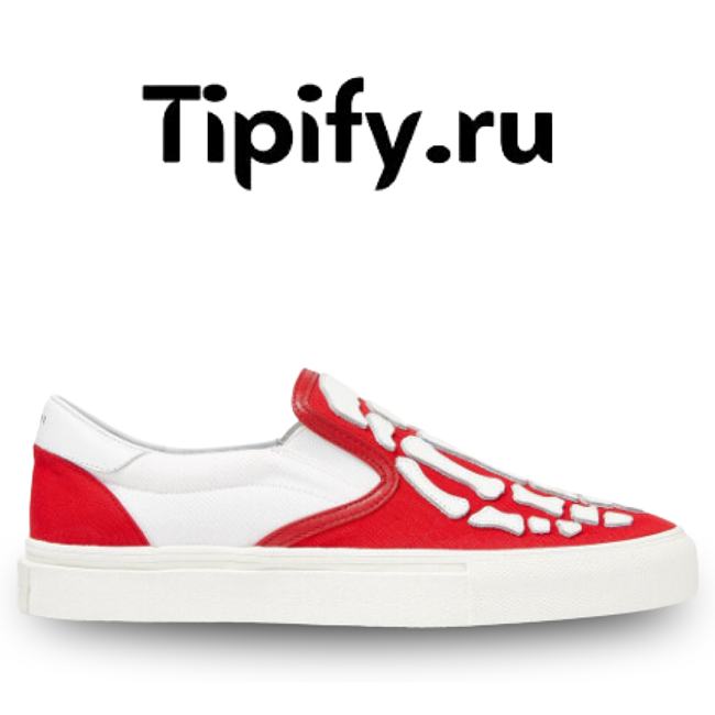 AMIRI Slip-on sneakers SKELETON White red - 1