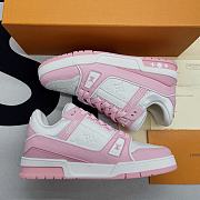 Louis Vuitton Trainer White Pink  1AA6VX - 3