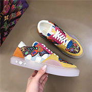 Louis Vuitton LV Unisex LV Ollie Sneaker Yellow Beads Suede Calf Leather - 4