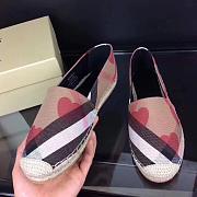 Burberry Beige House Check Canvas Hodgeson Espadrille Flats - 2