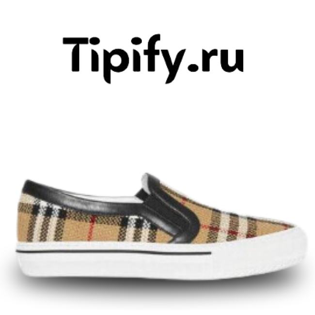 BURBERRY LONDON ENGLAND VINTAGE CHECK SLIP ON - 1