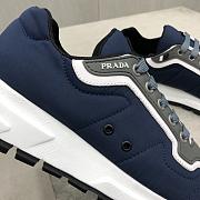 PRADA Navy Match Race Panelled Sneakers 212729306 - 3