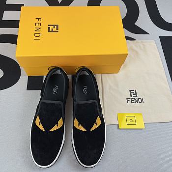  Fendi Men's Black Loafer Monster Eyes 30016108