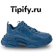 Balenciaga Triple S Blue Monoblock Trainers 734954 W2PAA 4000 - 1