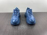 Balenciaga Triple S Blue Monoblock Trainers 734954 W2PAA 4000 - 3
