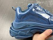 Balenciaga Triple S Blue Monoblock Trainers 734954 W2PAA 4000 - 2