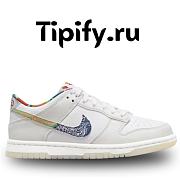 Nike Dunk Low White Multi-Color Paisley (GS)  FN8913-141 - 1