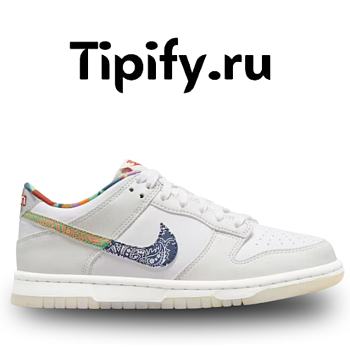 Nike Dunk Low White Multi-Color Paisley (GS)  FN8913-141