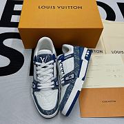 Louis Vuitton Trainer White Blue - 1