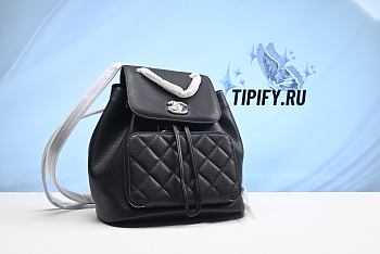 Chanel Caviar Quilted Business Affinity Backpack Black