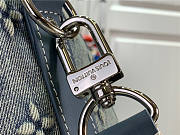 LOUIS VUITTON KEEPALL BANDOULIERE 25 BAG DENIM - 4