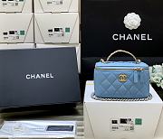 Chanel vanity bag blue - 6