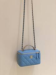 Chanel vanity bag blue - 5