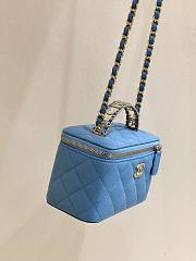 Chanel vanity bag blue - 4