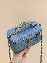 Chanel vanity bag blue - 3