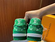 Louis Vuitton Trainers Green Custom - 6