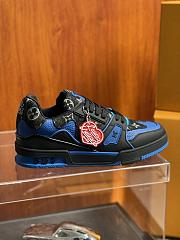 Louis Vuitton Trainer Blue Black Custom - 6