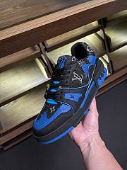 Louis Vuitton Trainer Blue Black Custom - 5