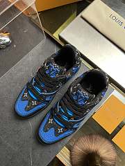 Louis Vuitton Trainer Blue Black Custom - 2