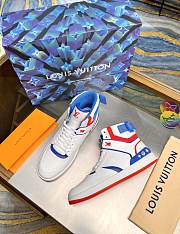 Louis Vuitton Rivoli Sneaker Boot ‘Red Blue’ 1A8K87 - 3