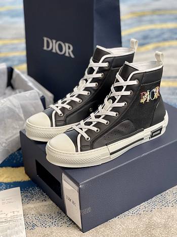 Dior B23 High 'Black Flowers Embroidery' 3SH118ZID-H960