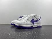 OFF-WHITE Out Of Office OOO Low Tops White Purple  OMIA189F22LEA0010135 - 6