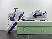 OFF-WHITE Out Of Office OOO Low Tops White Purple  OMIA189F22LEA0010135 - 5