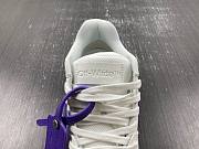 OFF-WHITE Out Of Office OOO Low Tops White Purple  OMIA189F22LEA0010135 - 4