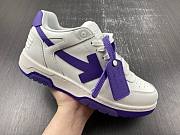 OFF-WHITE Out Of Office OOO Low Tops White Purple  OMIA189F22LEA0010135 - 2