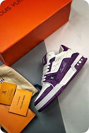 LOUIS VUITTON LV TRAINER SNEAKER PURPLE - 2