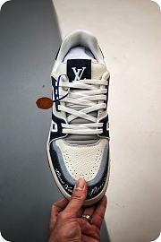 LOUIS VUITTON TRAINER SNEAKER NEW YORK CUSTOM - 3