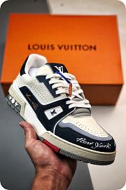 LOUIS VUITTON TRAINER SNEAKER NEW YORK CUSTOM - 2