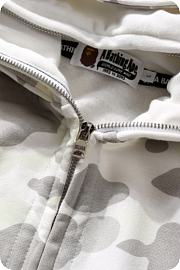 BP562 BAPE HOODIE WHITE - 2