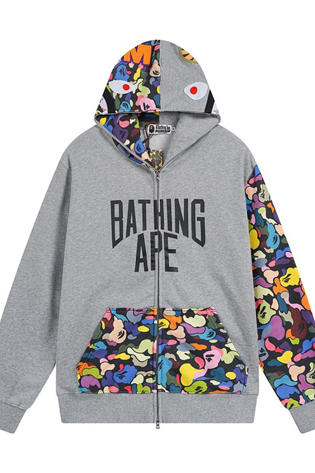 BP579 BAPE Hoodie Grey - 1