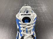 Balenciaga Runner Sneaker in blue, white and gray nylon and suede-like fabric 772774-W3RNY-4912 - 3