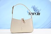 Saint Laurent Le 5 A 7 Mini Hobo Bag In Smooth Leather Blanc Vintage 7103182R20W9207 - 1